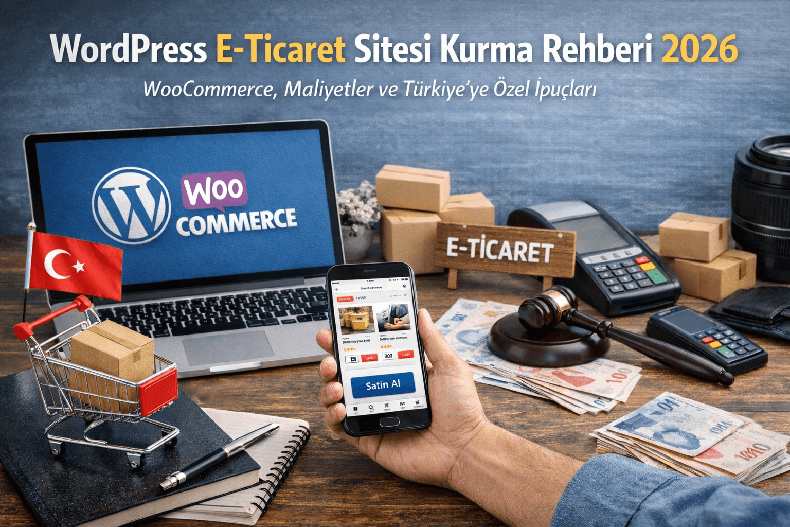 WordPress E-Ticaret Sitesi Kurma Rehberi 2026: WooCommerce, Maliyetler ve Türkiye’ye Özel İpuçları